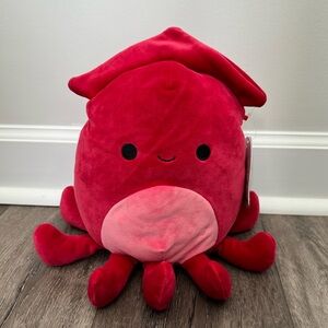 NWT 8” Altman The Red Squid Squishmallow